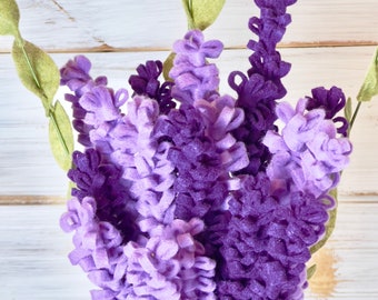 Felt Lavender Flower / Build Your Own Flower Bouquet / Eco-Friendly Sustainable Flower