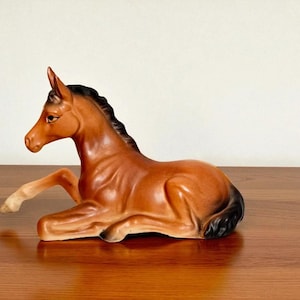 Vintage Laying Foal / Colt / Porcelain Made in Japan / Harvey Knox Kingdom / House of Global Art