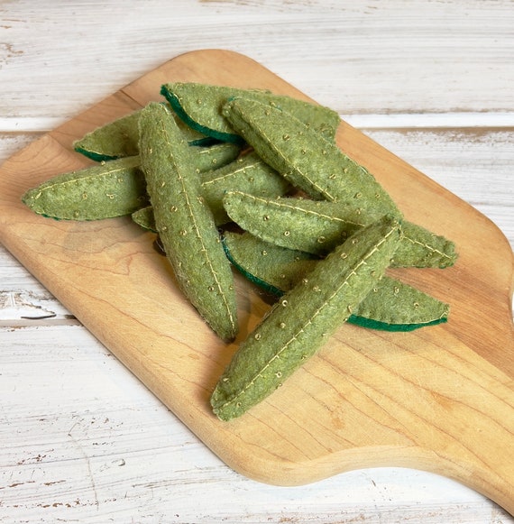 Felt Pickle Slice / Toy Pickle Pear