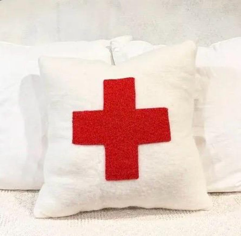 Mercantile Swiss Cross Pillow