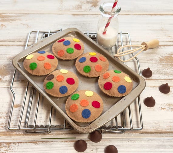 Felt M and M Cookie