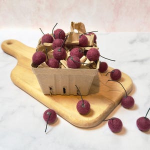 Felt Cherries