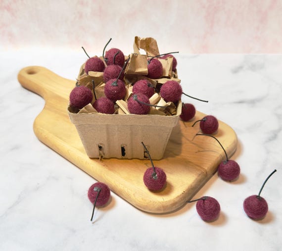 Felt Cherries