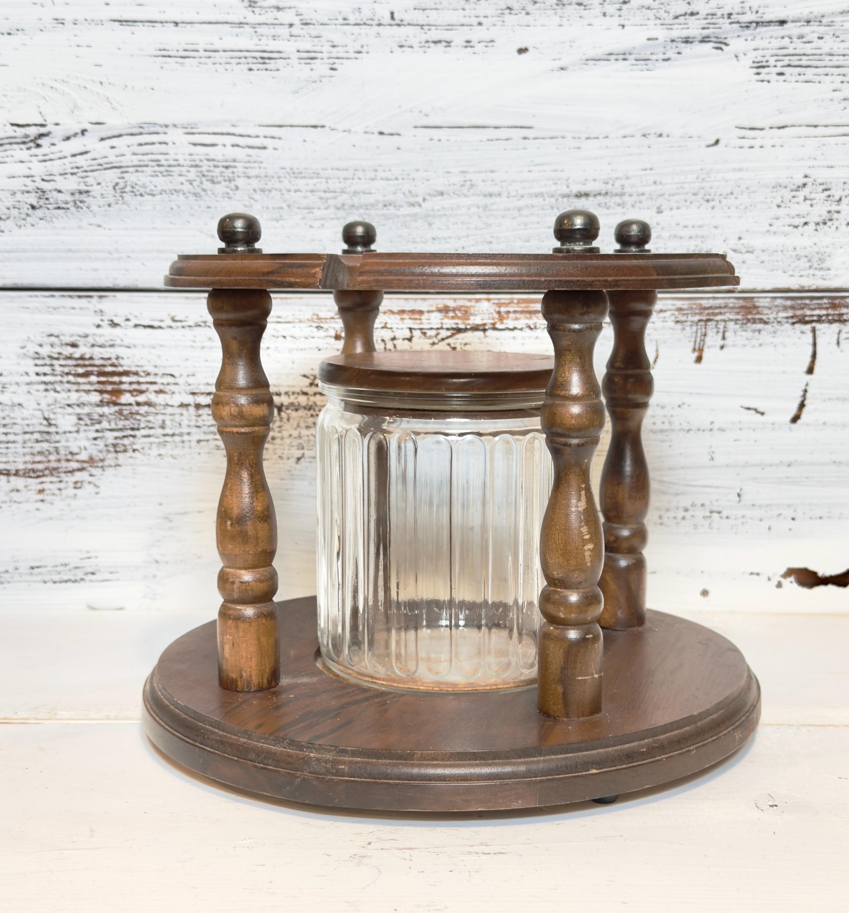 antique pipe tobacco humidors Vintage Humidor Pipe Stand and Tabacco Jar