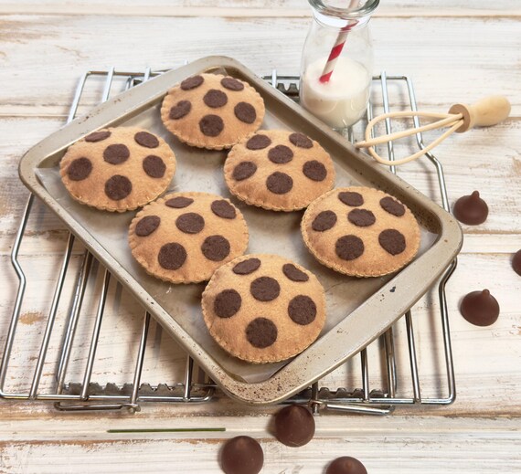 Felt Chocolate Chip Cookies