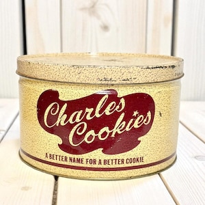Vintage Charlies Cookies Tin
