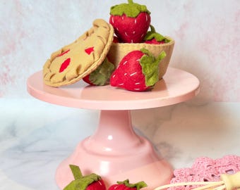 Felt Play Strawberry Pie / Make Your Own Pie - Etsy