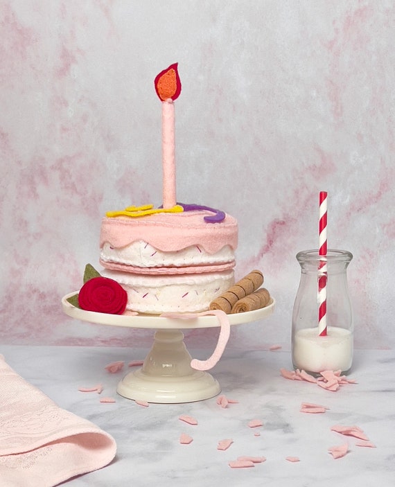 Felt Pretend Play Birthday Cake