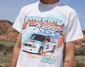 race car vintage t shirt