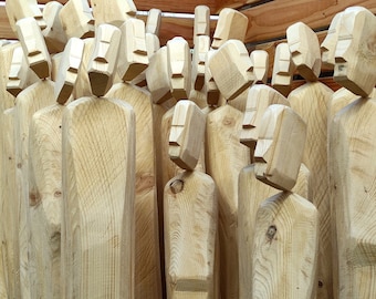 XXL Holzskulpturen, Holzfiguren, sculpture, Skulptur, Holz, Paar, Menschen, Gartenfigur
