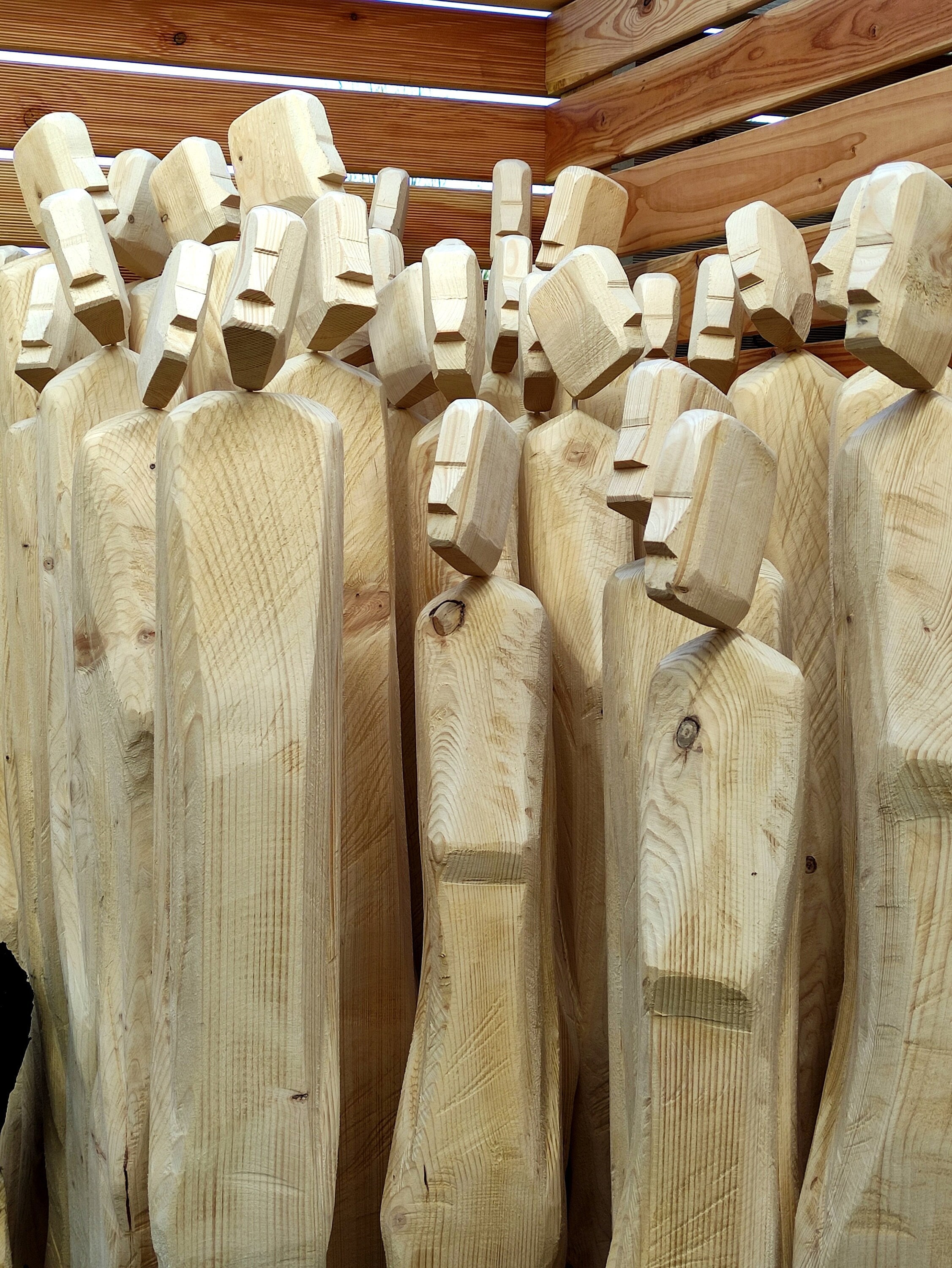 XXL Wooden Sculptures, Wooden Figures, Sculpture, Wood, Couple