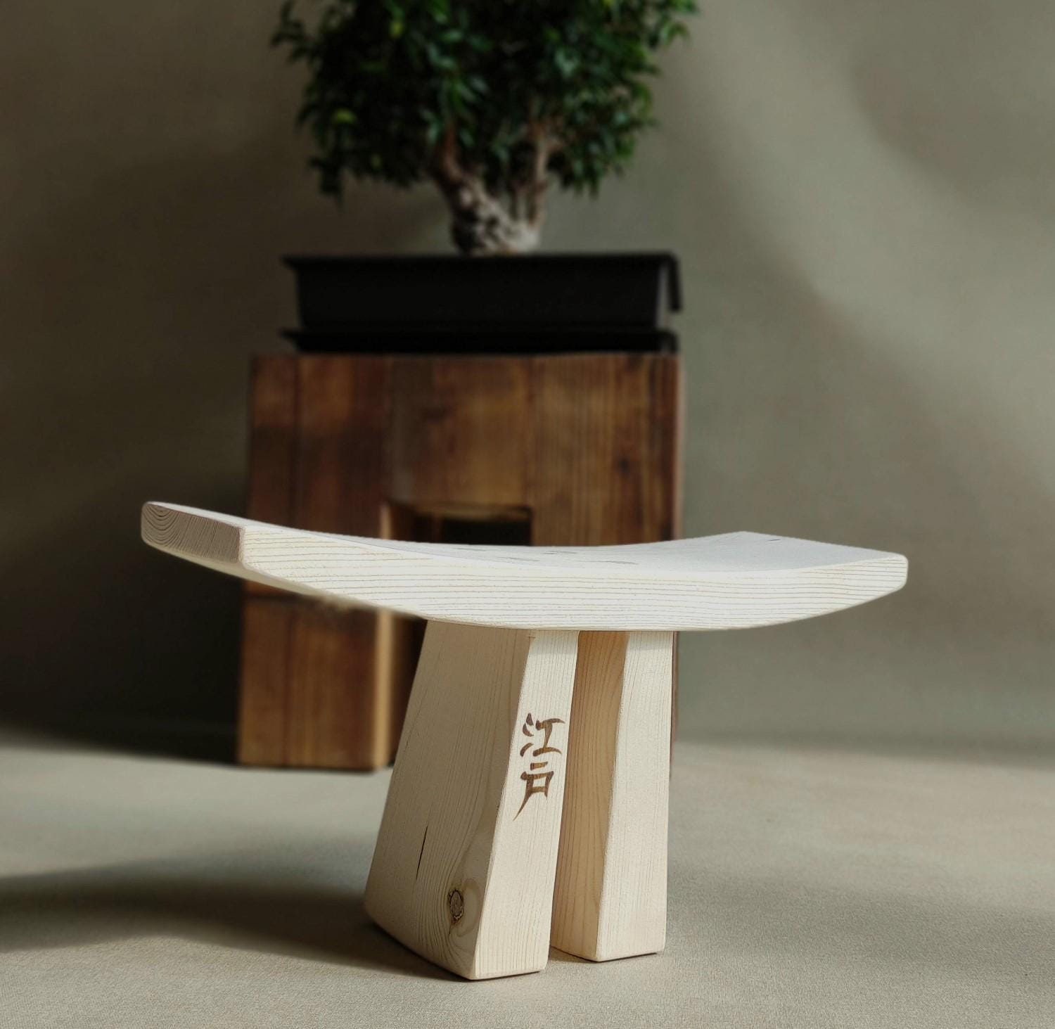 Yoga Stool EDO, Meditation Bench, Stool, Japan, Meditation Stool