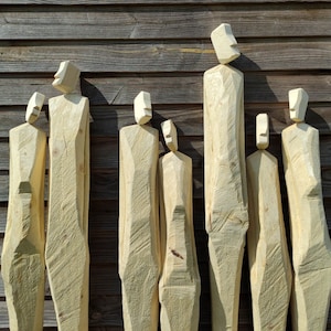 XXL wooden sculptures, wooden figures, sculpture, wood, couple, people, garden figure