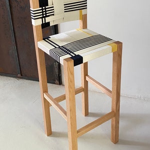 Tabouret de bar haut fait main image 1