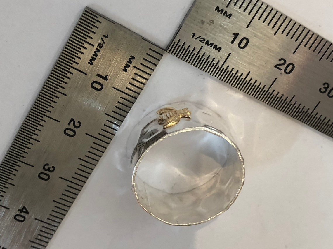 The Clear Bee Ring in Platinum