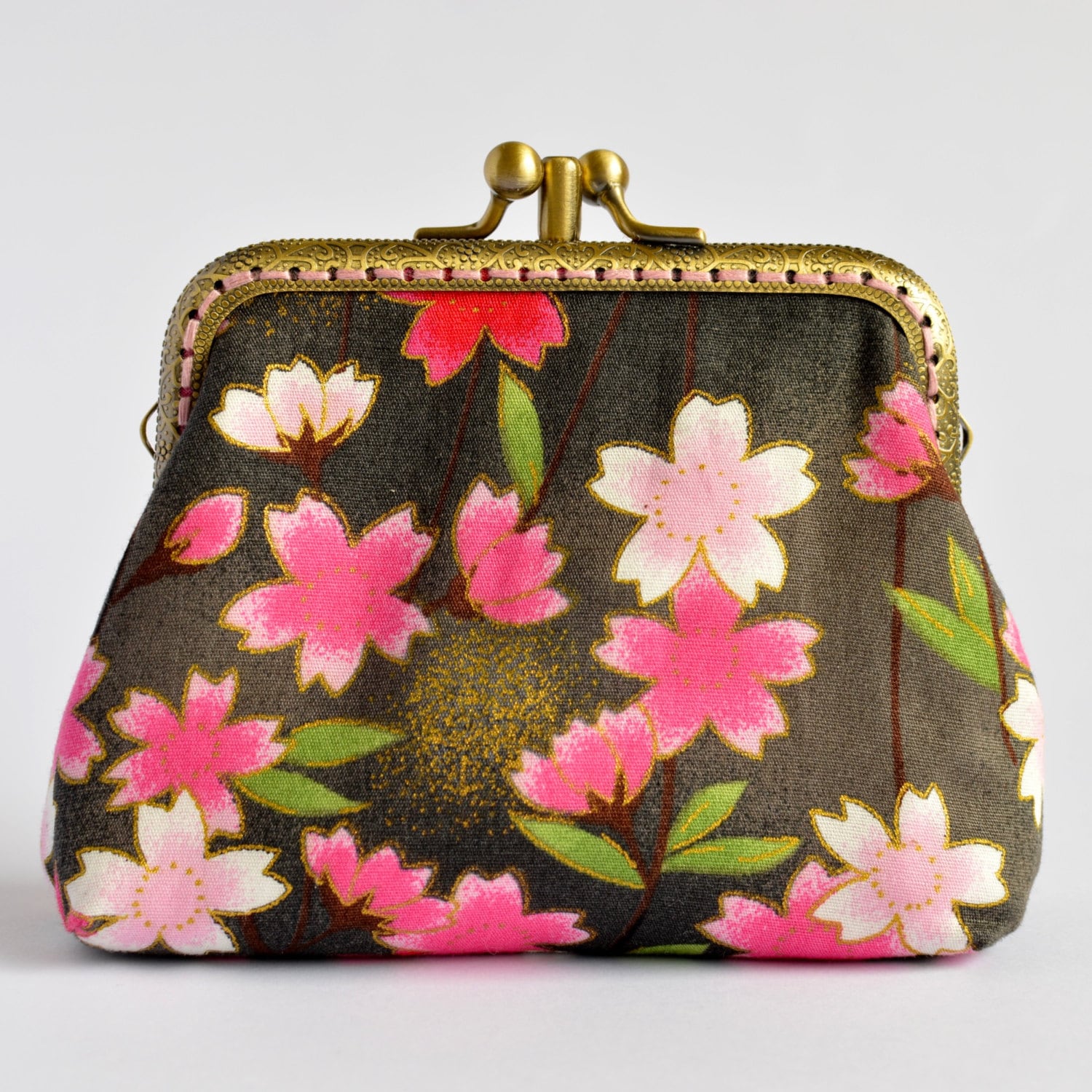 Hand Crafted Gold Embossed Japanese Coin Purse Small Bag Etsy Canada