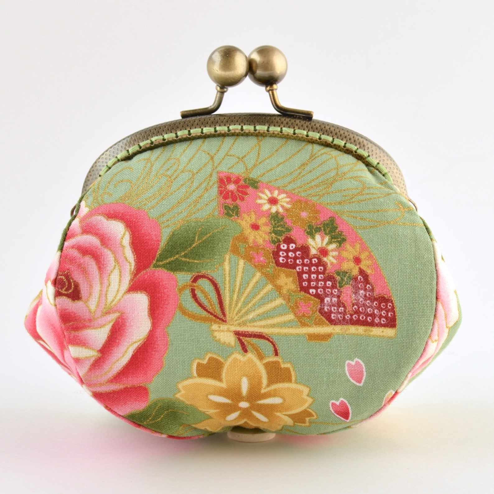 Hand Crafted Gold Embossed Japanese Coin Purse With Bronze Etsy Australia