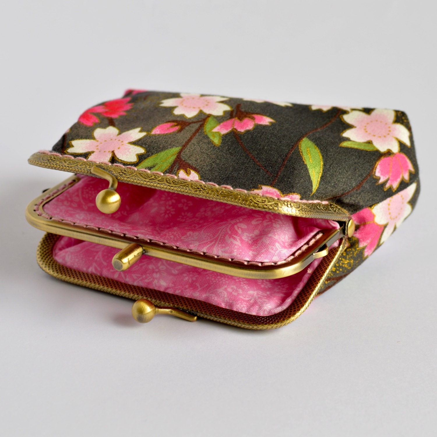 Hand Crafted Gold Embossed Japanese Coin Purse Small Bag Etsy Canada