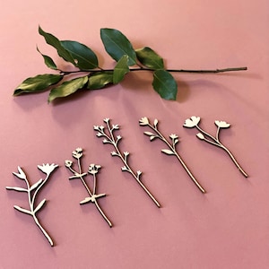 Wildflower set - 3D houtafbeeldingen