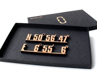 Coordinates - Decorative Wooden Lettering