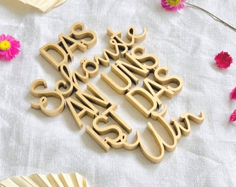 The most beautiful thing about us is the we - decorative wooden lettering 3D