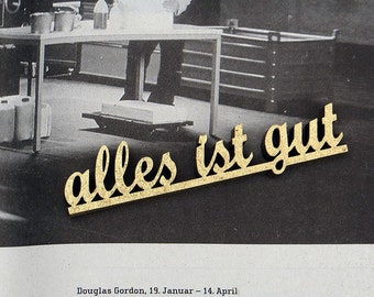 Everything is good "deco wood lettering Small
