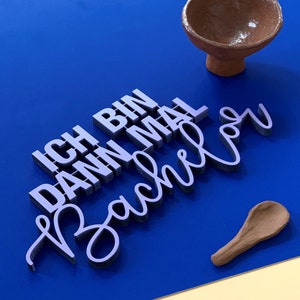 Eu sou solteiro - letras 3D
