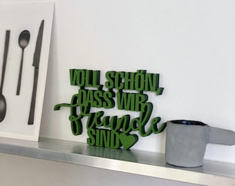It's so great that we're friends | Unique wooden lettering for friendship & connection