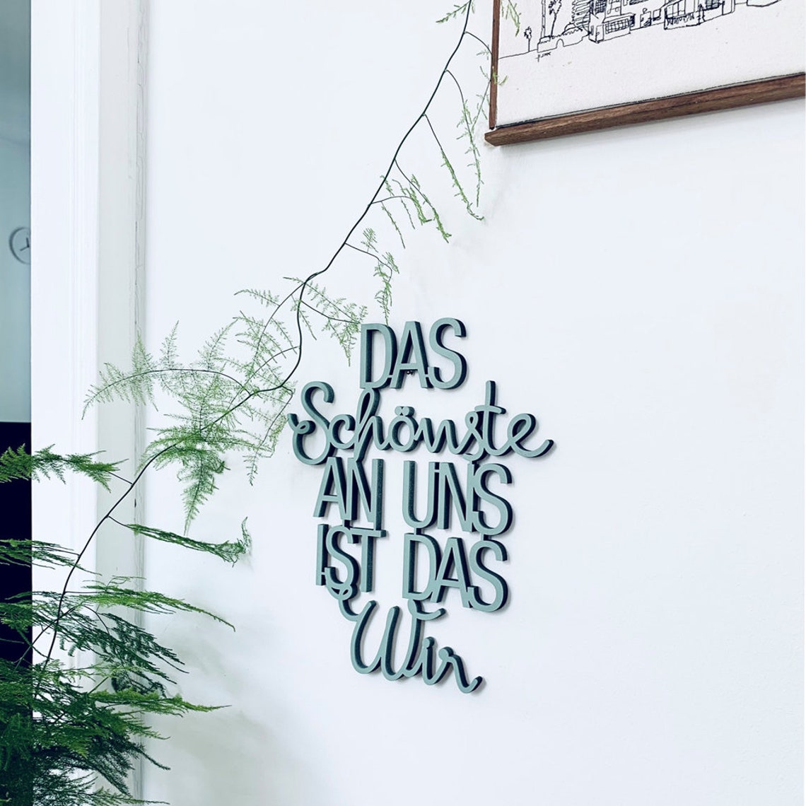 Das Schönste an Uns Ist Das Wir Groß Deko Holzschriftzug Etsy
