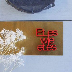 Et it like et it - 3D houten letters
