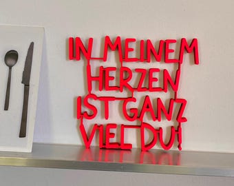 There's so much you in my heart! - 3D wooden lettering