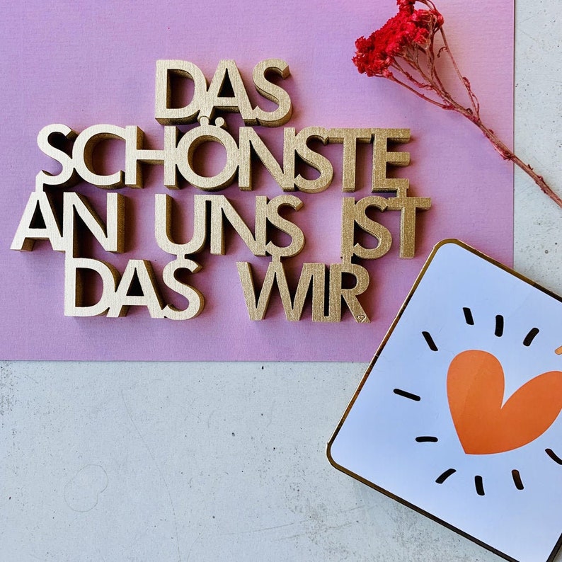 Das Schönste an uns ist das wir 3D Holz Schriftzug & Wand Etsy
