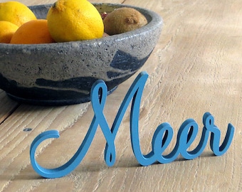 Sea" decorative wooden lettering