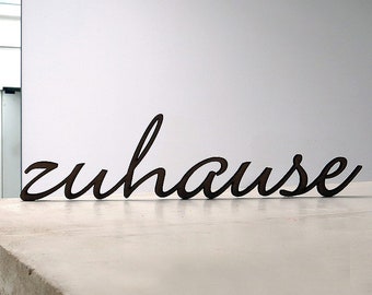 3D Schriftzug "Zuhause" groß