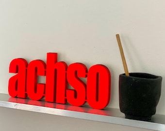 Oh, I see - 3D wooden lettering