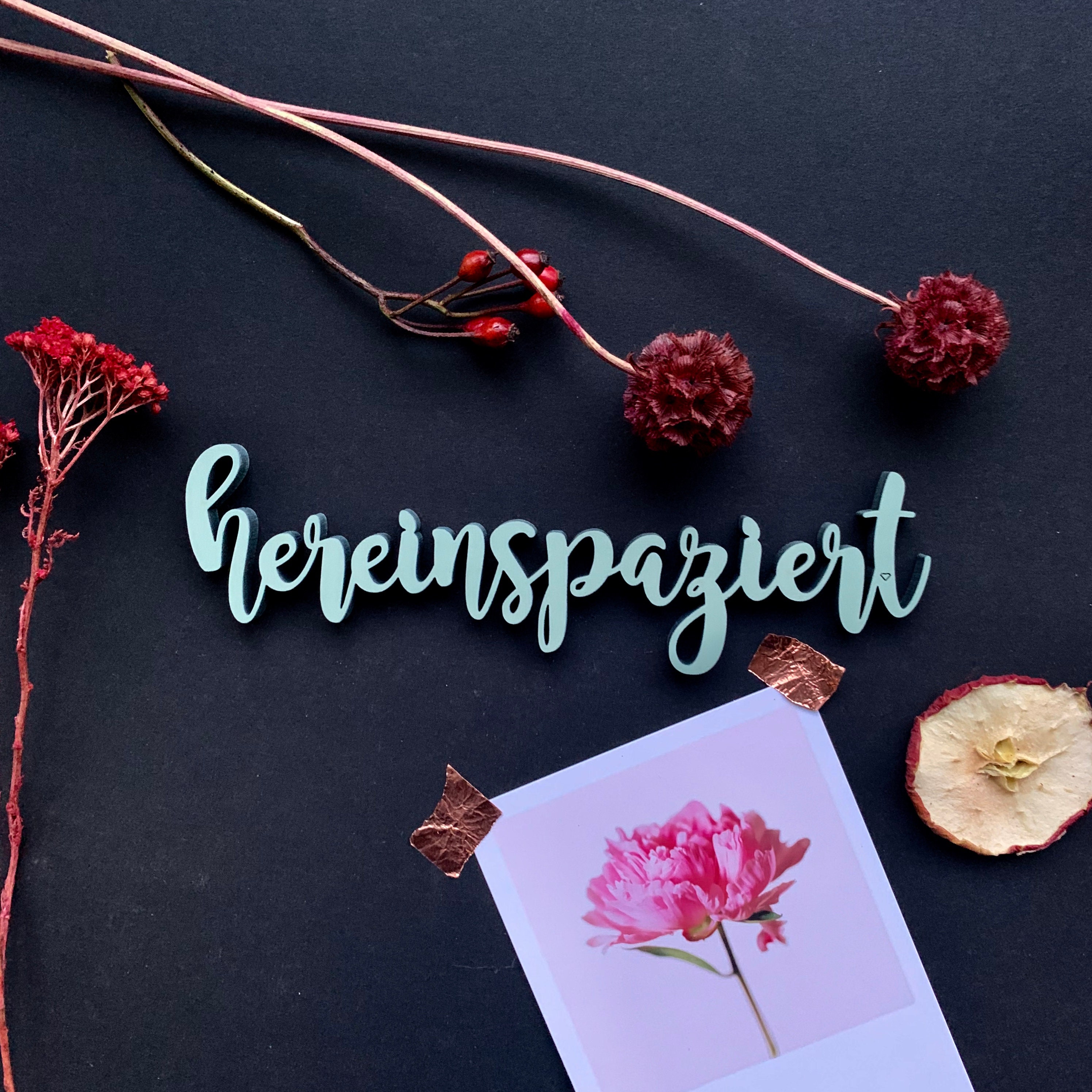 Hereinspaziert Schriftzug 3D Etsy Schweiz