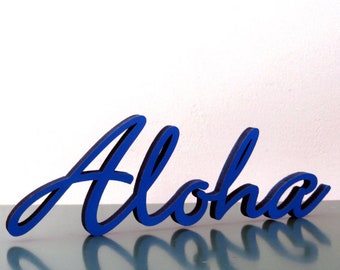 Aloha" Deko Holzschriftzug