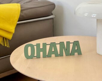 Ohana - 3D wooden lettering
