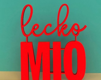 Lecko MIO - 3D wooden lettering