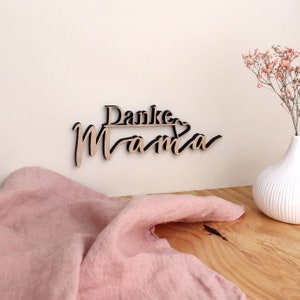 Gracias mamá letras decorativas de madera.