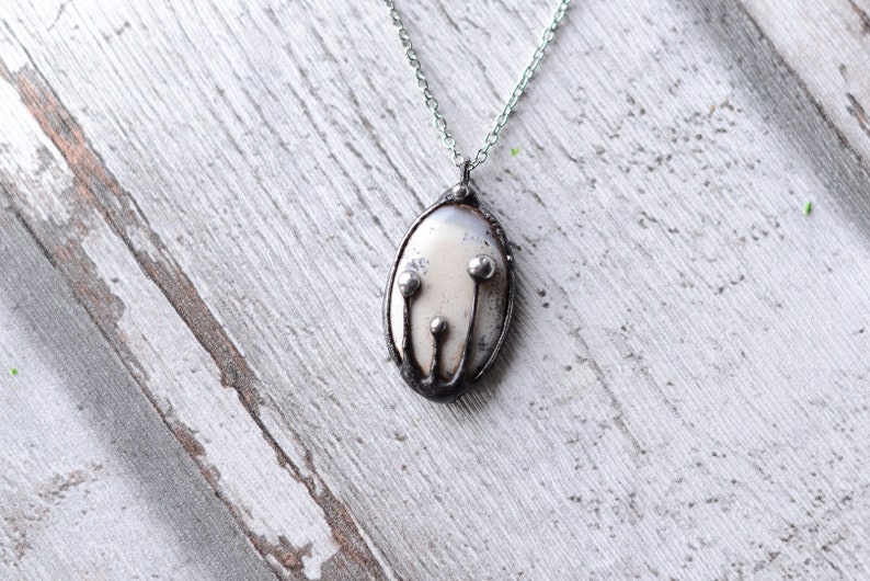 dendrite opal necklace nickel/&lead free chain