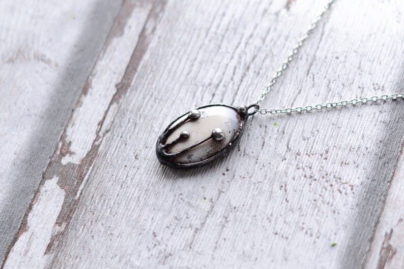 dendrite opal necklace nickel/&lead free chain