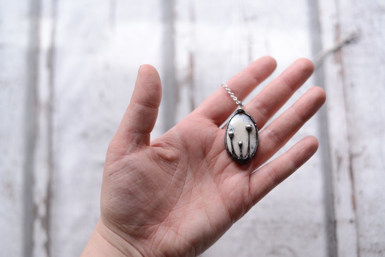dendrite opal necklace nickel/&lead free chain