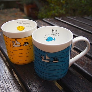 Hidden Message Fine Bone China Cup
