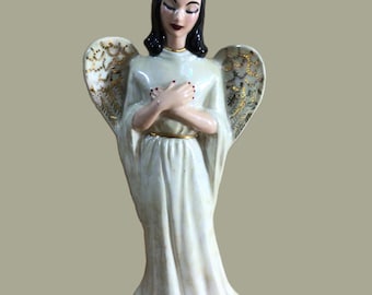 Betty Paige style ceramic angel