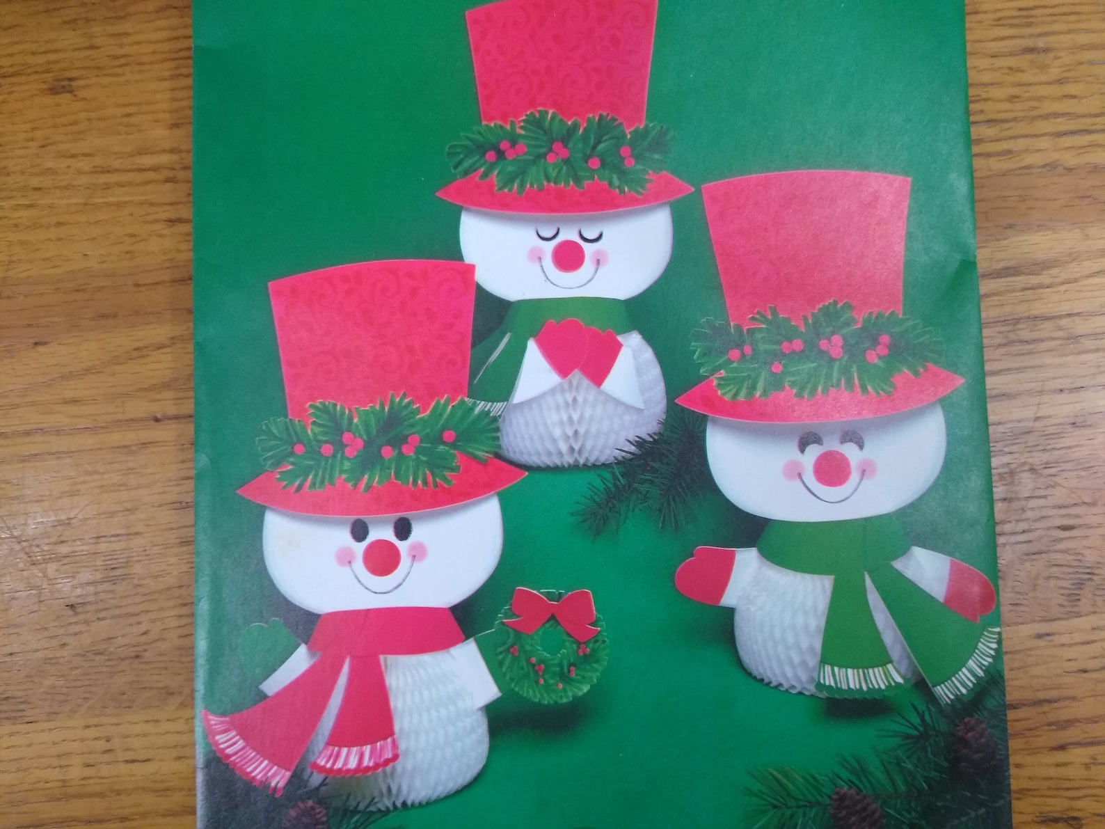 4 Matched Vintage Hallmark Christmas Table Decorations SNOWMAN Etsy