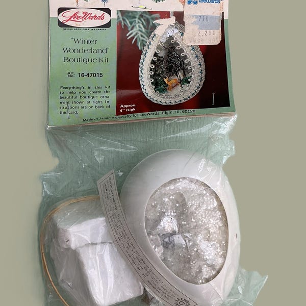Vintage Lee Wards Winter Wonderland Boutique ornamentset