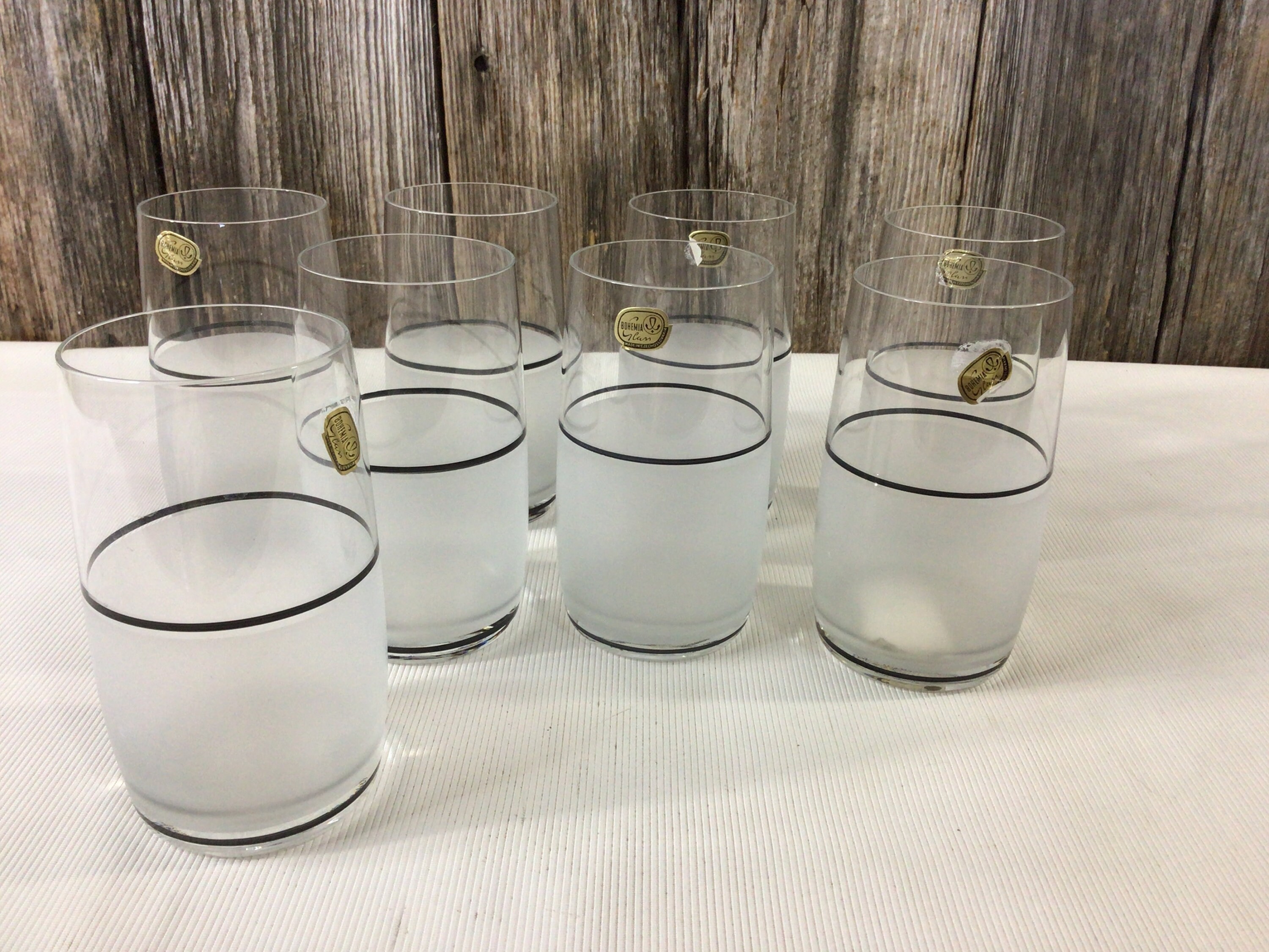 Set of 8 Borocrystal Bohemia Czech Glassware - Etsy
