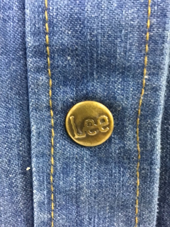 Vintage Lady LEE denim shirt jacket Size 11/12 - image 4