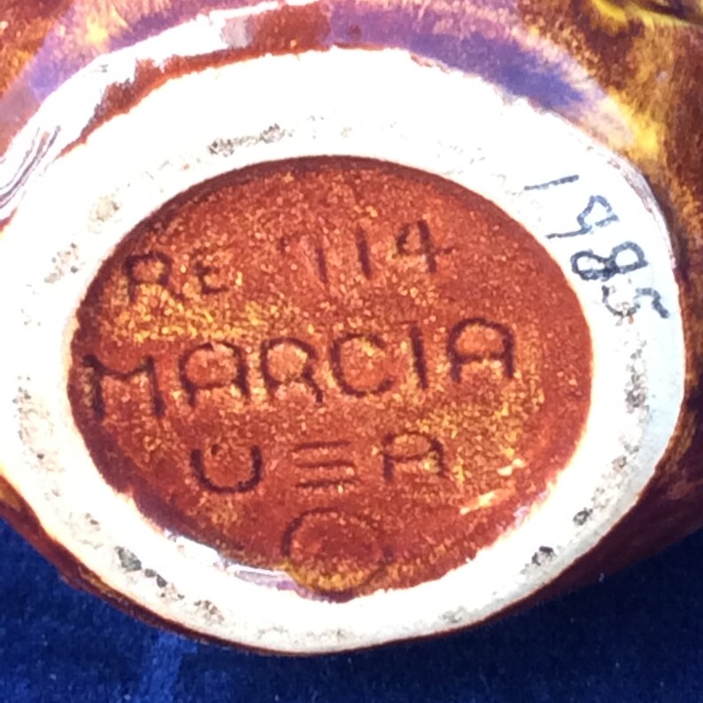 Vintage ceramic vase Marcia USA corn